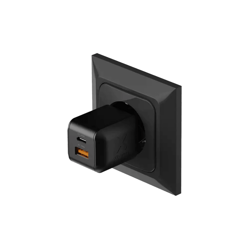 NextGen 45W Snellader - 2 poorten (USB-C PD + USB-A) - Midnight Black - Xtorm NL