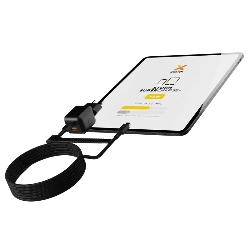 NextGen 45W Snellader - 2 poorten (USB-C PD + USB-A) - Midnight Black - Xtorm NL