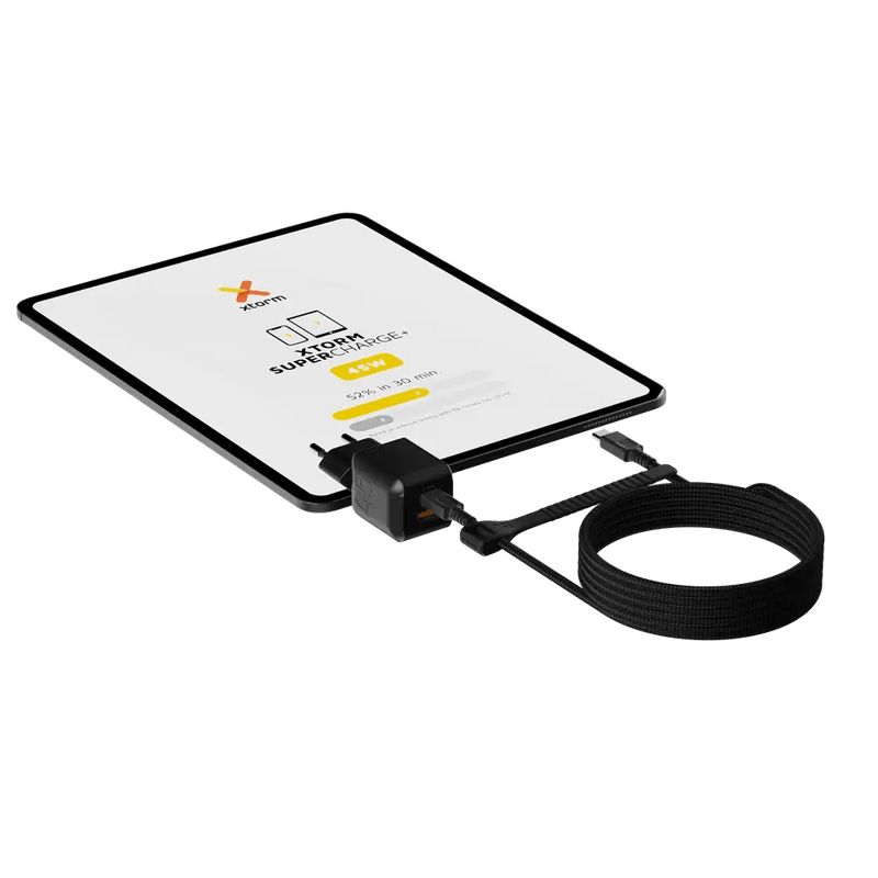 NextGen 45W Snellader - 2 poorten (USB-C PD + USB-A) - Midnight Black - Xtorm NL