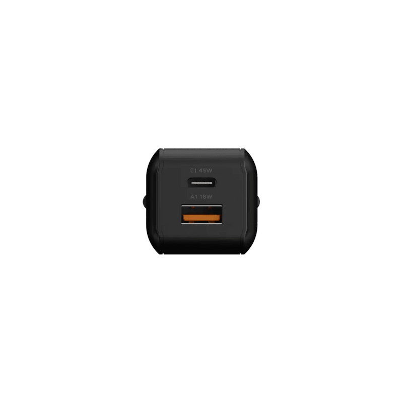 NextGen 45W Snellader - 2 poorten (USB-C PD + USB-A) - Midnight Black - Xtorm NL
