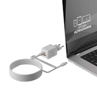 NextGen 70W Laptop Snellader - 2 poorten (USB-C PD + USB-A) - Dusk White - Xtorm NL