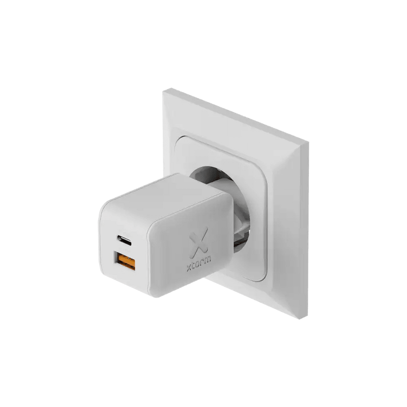 NextGen 70W Laptop Snellader - 2 poorten (USB-C PD + USB-A) - Dusk White - Xtorm NL