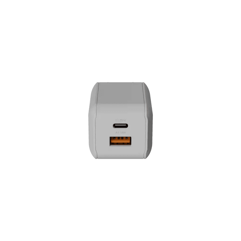 NextGen 70W Laptop Snellader - 2 poorten (USB-C PD + USB-A) - Dusk White - Xtorm NL
