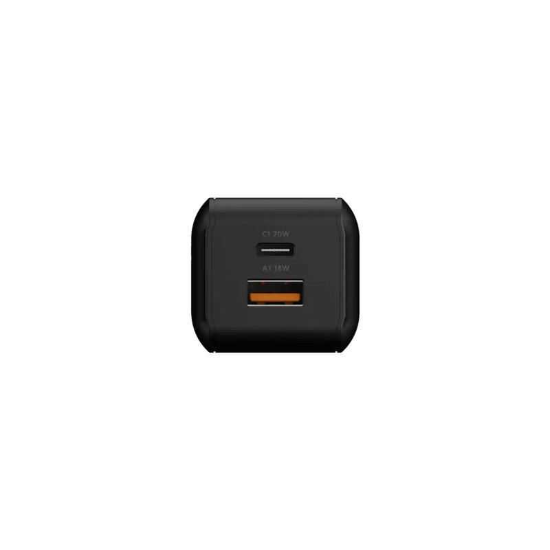 NextGen 70W Laptop Snellader - 2 poorten (USB-C PD + USB-A) - Midnight Black - Xtorm NL
