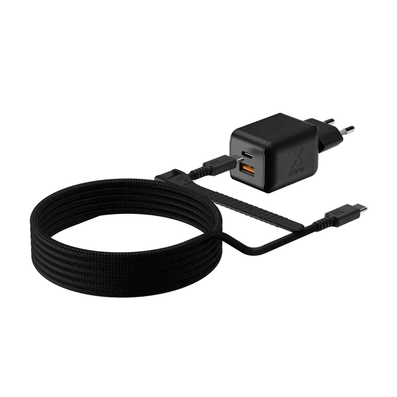 NextGen 70W Laptop Snellader - 2 poorten (USB-C PD + USB-A) - Midnight Black - Xtorm NL