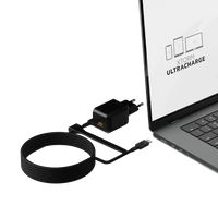 NextGen 70W Laptop Snellader - 2 poorten (USB-C PD + USB-A) - Midnight Black - Xtorm NL