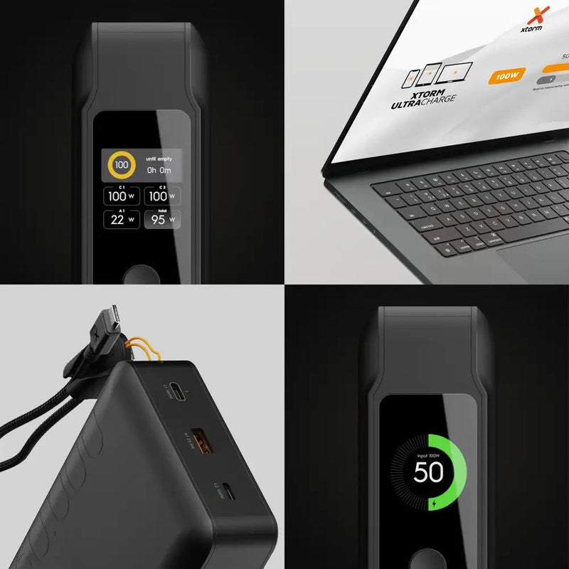 NextGen Powerbank 100W - 60.000 mAh - Midnight Black - Xtorm NL