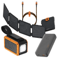 Noodpakket Bundel: Zaklamp Powerbank, SolarBooster, SuperCharge Powerbank en Kabel