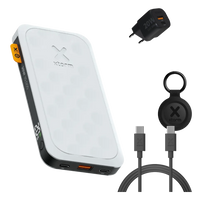FS5 Reis Bundel 10.000 mAh Dusk White met snellader, kabel en TravelTag