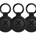 TravelTag for Android & iPhone - Water-resistant - 3-Pack - Charcoal Black