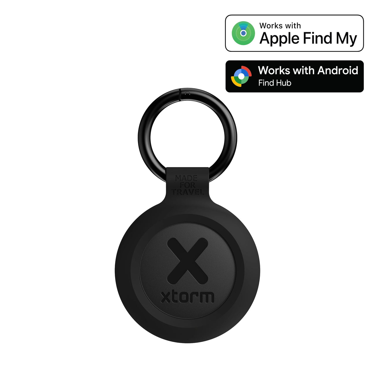 TravelTag for Android & iPhone - Water - resistant - Charcoal Black - Xtorm NL