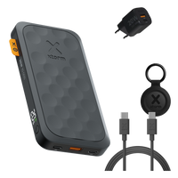 FS5 Reis Bundel 10.000 mAh Midnight Black met snellader, kabel en TravelTag