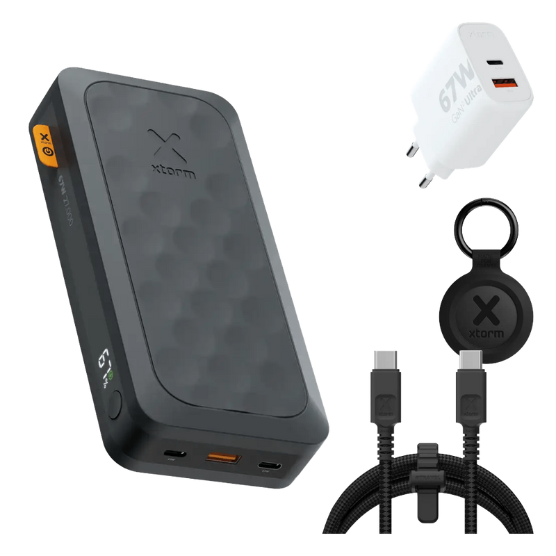 FS5 Reis Bundel 27.000 mAh met snellader, kabel en TravelTag