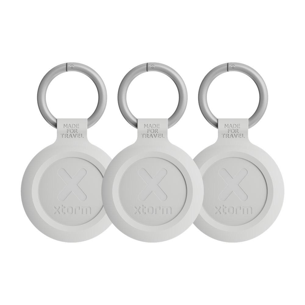 Water - resistant TravelTag - 3 Pack - Ash White - Xtorm NL