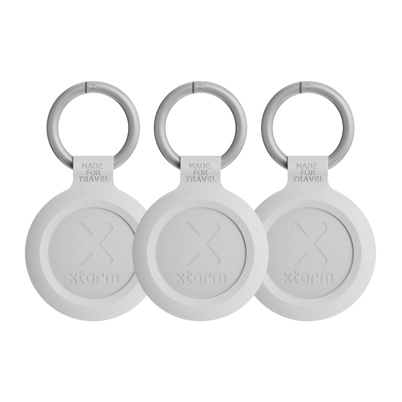 Water - resistant TravelTag - 3 Pack - Ash White - Xtorm NL
