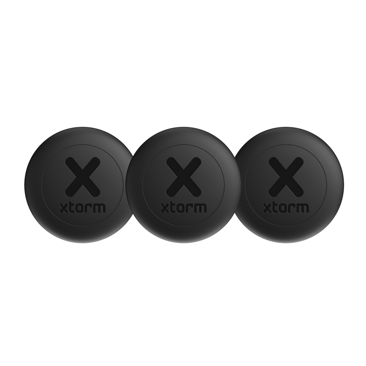 Water - resistant TravelTag - 3 Pack - Charcoal Black - Xtorm NL