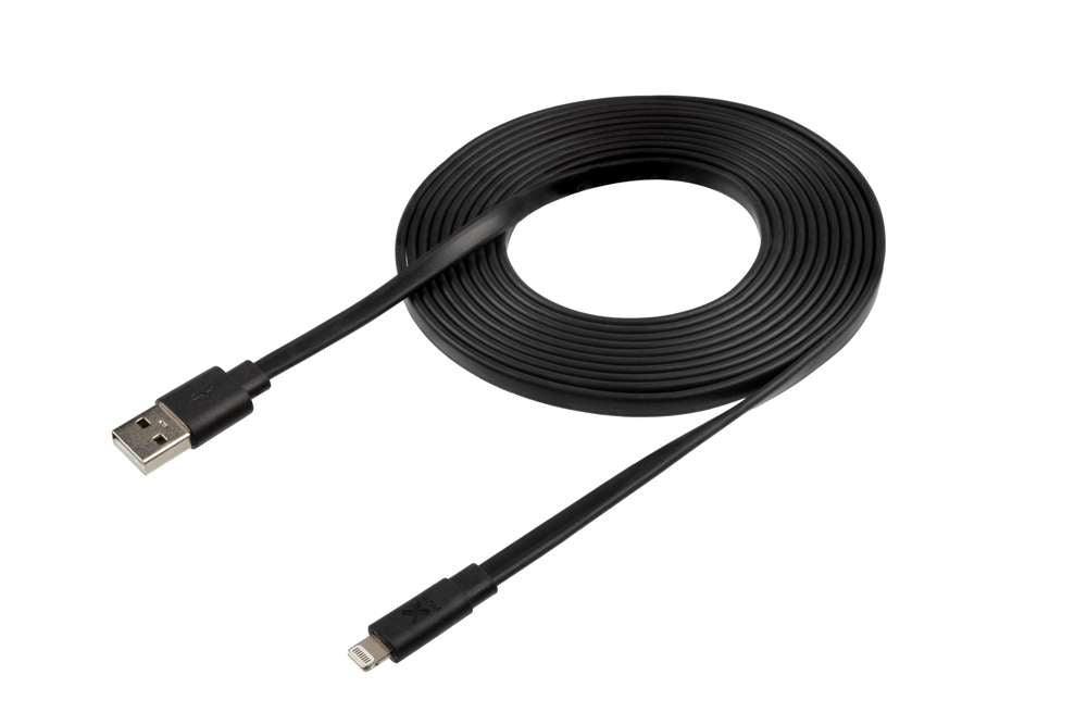 Xtorm Xtorm Flat USB naar Lightning kabel - 3 meter