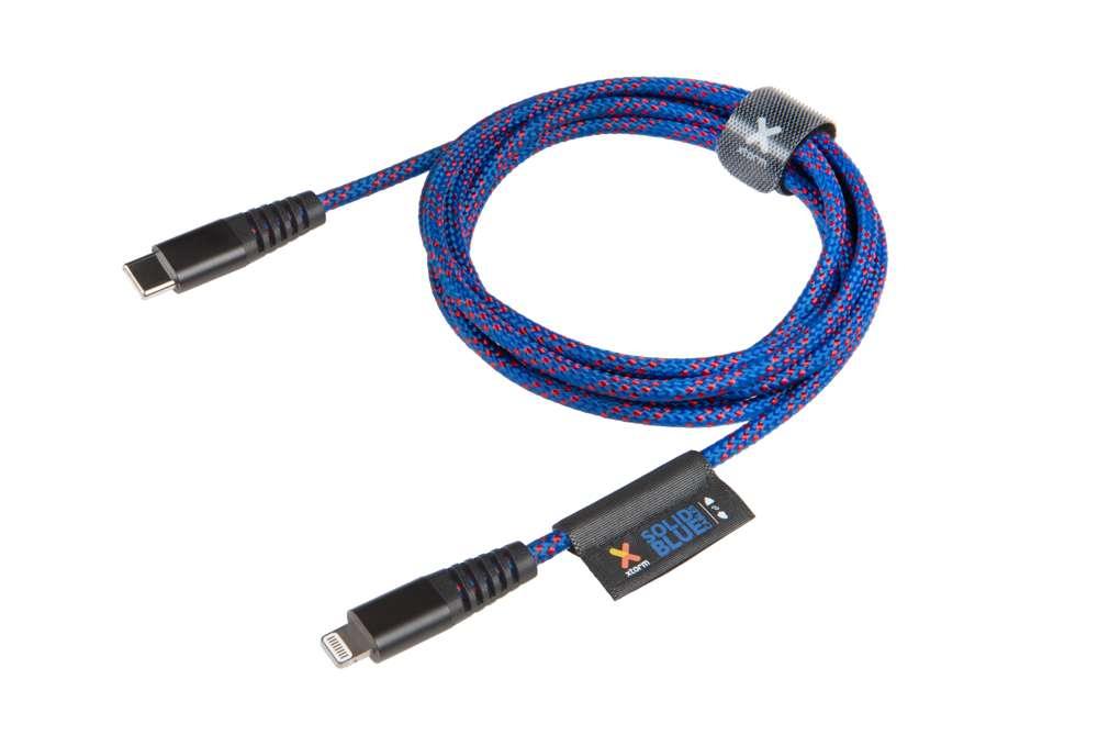 Xtorm Xtorm CS034 Solid Blue USB-C naar Lightning kabel - 2 meter