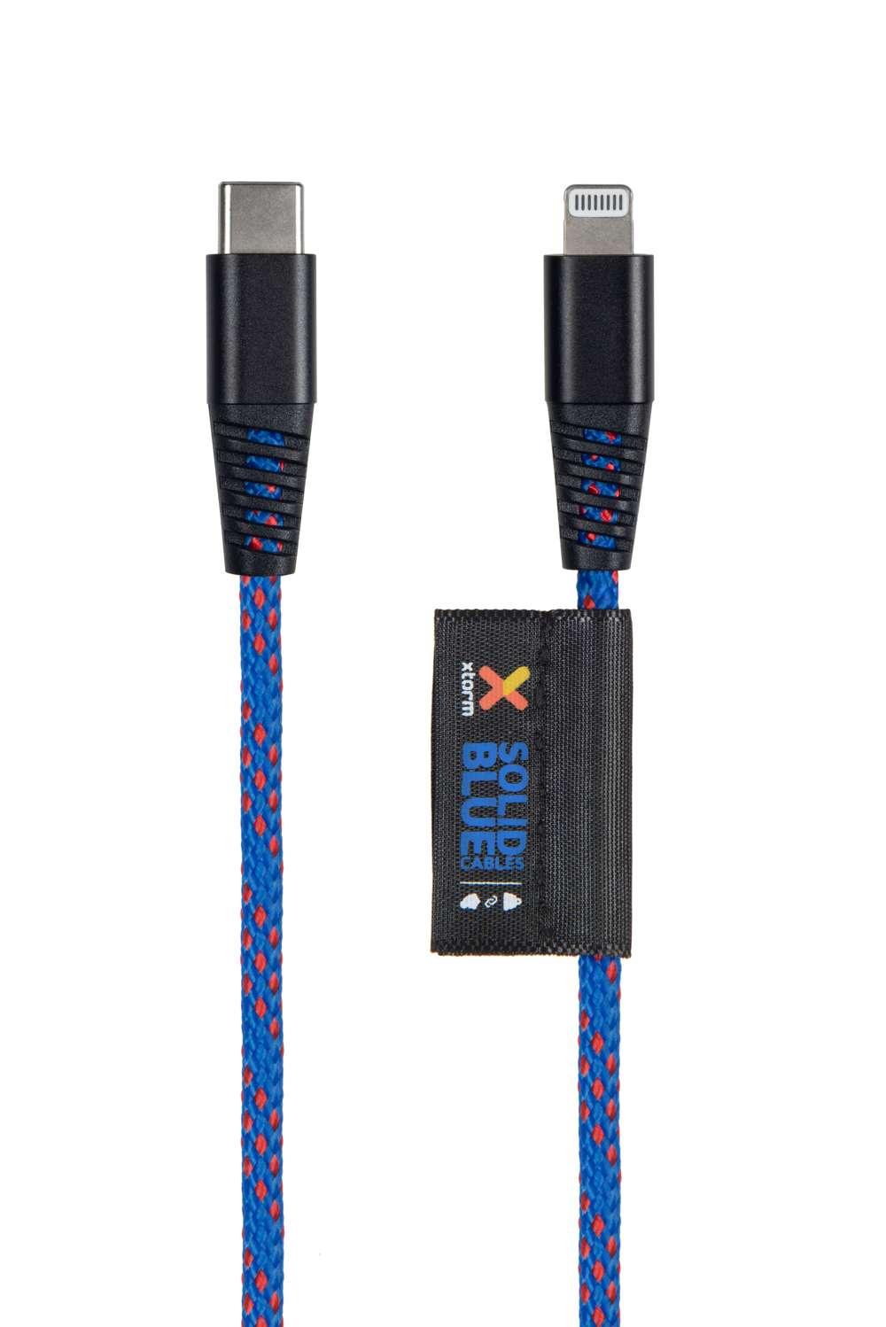 Xtorm Xtorm CS034 Solid Blue USB-C naar Lightning kabel - 2 meter