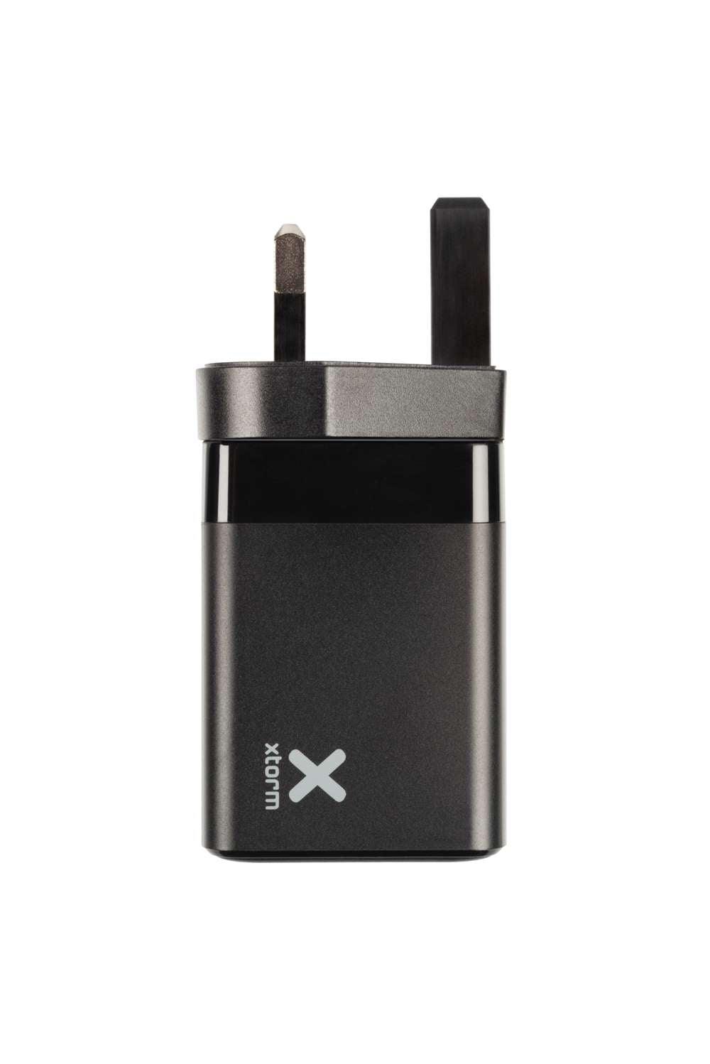 Xtorm Xtorm XA011 Volt Reisstekker - EU/VK/VS naar 2xUSB + Xtorm USB naar USB-C kabel